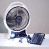 Abanico Recargable Solar Con Altavoz Y Luces - Imagen 2